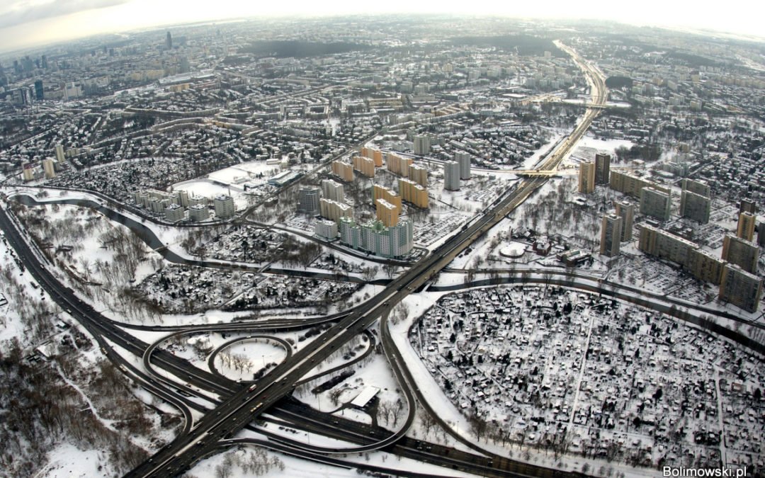 Warszawa z lotu ptaka